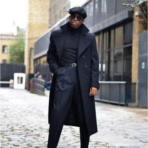 UNITED HATTERS CAP & MILLINERY BLACK LEATHER NEWSBOY CABBIE PEAKY BLINDERS